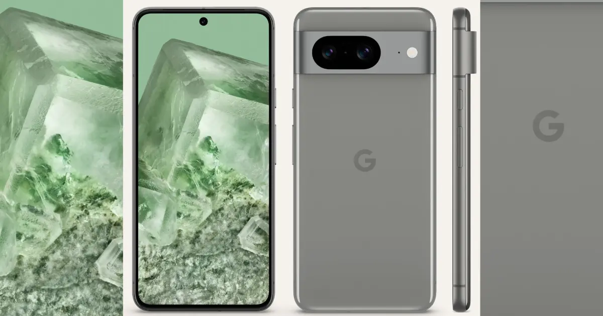 comfortable design and build of Google Pixel 8