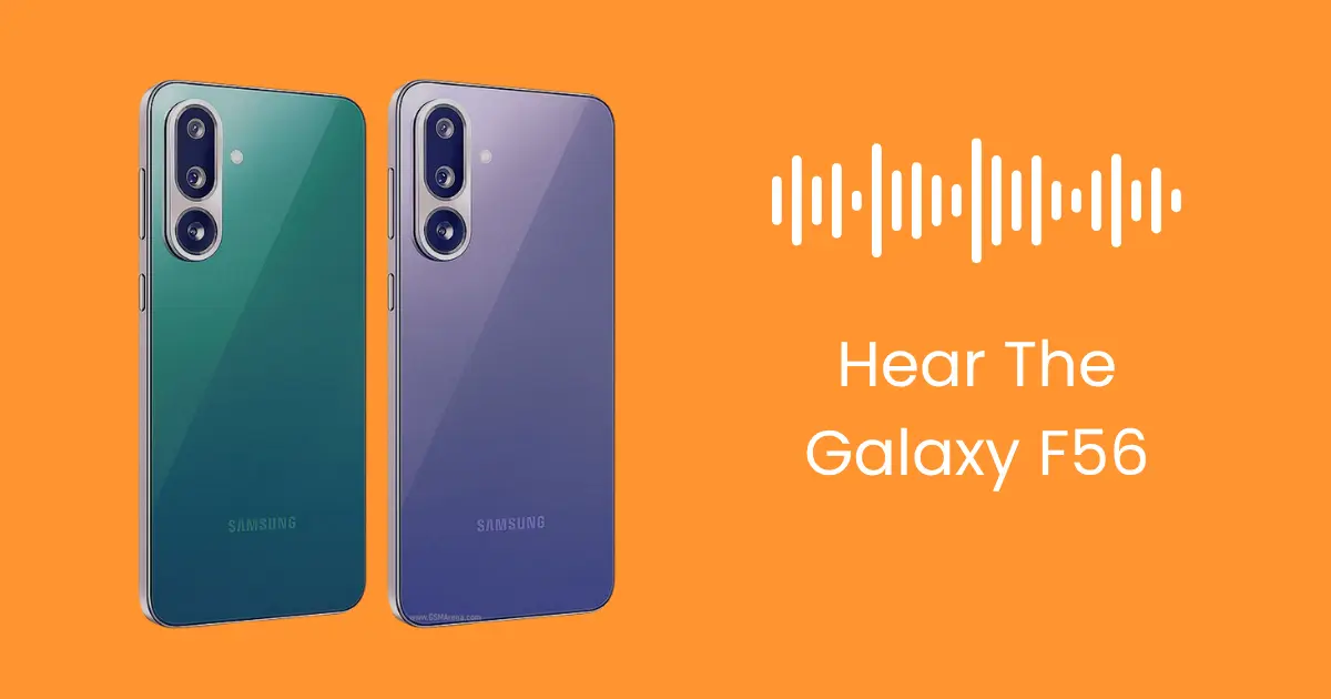 Samsung Galaxy F56 Audio
